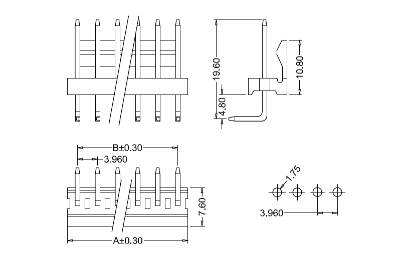 M3965R-N-K(S) Dimension M3965R-NK(S) Méret
