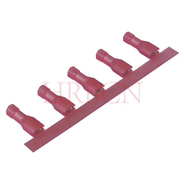 2,8 mm (0,110') egyenes szigetelt csatlakozóaljzat AWG22-18 0,32-0,82 mm² 