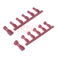 2,8 mm (0,110') egyenes szigetelt csatlakozóaljzat AWG22-18 0,32-0,82 mm² 