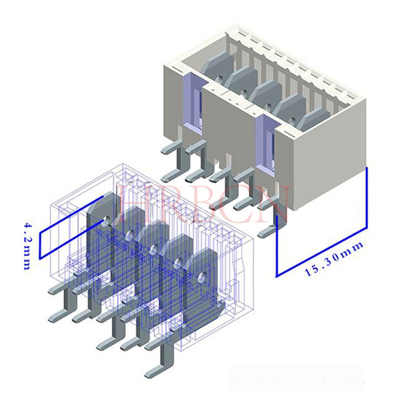 RAST 5.0 csatlakozók PCB terminál TAB fejléc M9402