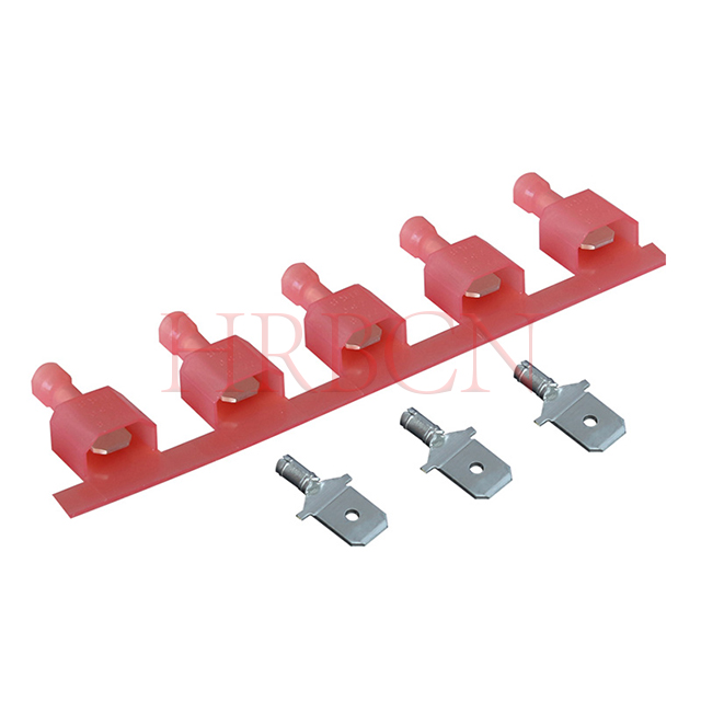 6,35 mm (0,205') Egyenes szigetelt dugaszkapocs AWG22-18 0,32-0,82 mm² 